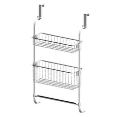 Poeta 不鏽鋼門掛式雙層層架, 1個, 白色