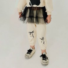 Kikimora 女童修身蝴蝶結束口褲