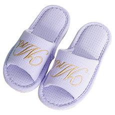 EVER HOUSE 彩色字母基本款室內拖鞋, 1個, 紫色