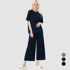 ARMEDES 女款 涼感 寬鬆版 T恤 + 寬褲 上下套裝 AR-313