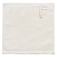 RemyJ 麻糬滾邊擦手巾 頂級莫代爾天絲 40支 70g, 1個, 象牙白