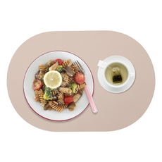 디아르 플래티넘 실리콘 플레인 식탁매트, 베이비핑크, 43 x 29.5 cm, 1개