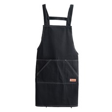 알로데 엣지 데님 미술 앞치마, TYPE03엣지 블랙
