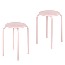 하우스레시피 듀코 미니 스툴, 베이비핑크, 2개