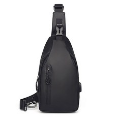 IYES 基本款斜背單肩包, 黑色