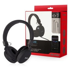 DDIZON通話功能音量調節語言學習用耳機 3.5mm+Type-C轉接頭組, DHP-350(黑色), 黑色