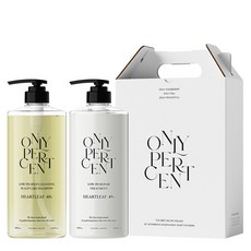Only Percent魚腥草40洗髮精 1000ml+49護髮素 1000ml禮盒組, 1組
