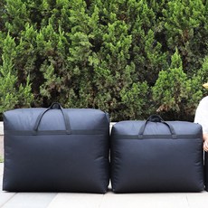 옥스포드 대용량 정리가방 대형 + 특대형 세트, 블랙, 1세트