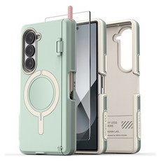 베루스 토르소 엣지 펜커버 자동 힌지 보호 S펜 수납 맥세이프 전후면 일체형 휴대폰 케이스 + 필름 세트