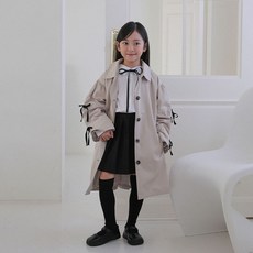 女童 Muse 絲帶風衣 CT