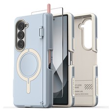 베루스 토르소 엣지 펜커버 자동 힌지 보호 S펜 수납 맥세이프 전후면 일체형 휴대폰 케이스 + 필름 세트