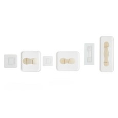 리썬 벽걸이 소품 잡화 수납 케이스 소 + 대 + 특대 세트, 화이트, 1세트