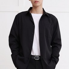 TURNKEY 大尺碼寬鬆版素色彈性防皺襯衫 NB-922