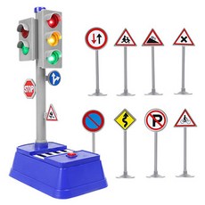 Kes.B 迷你紅綠燈9件組, 混合色, 1套