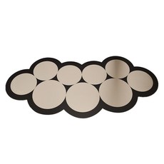 UNHVE 氣泡圖案矽藻土浴室防滑墊, 1個, 04 杏色