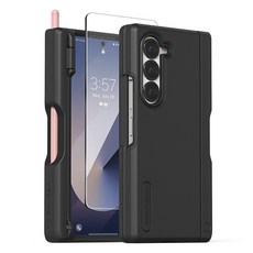 베루스 테라가드 모던 펜커버 자동 힌지 보호 S펜 수납 휴대폰 케이스 + 필름 세트