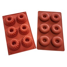 Bestom 咕咕霍夫甜甜圈模具 2件組, 棕色, 1套