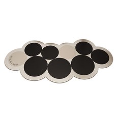 UNHVE 氣泡圖案矽藻土浴室防滑墊, 1個, 01 黑杏色