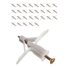 石膏板空心錨栓 100p + 螺絲 100p 組, 1套