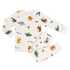 Maykids 幼童/青少年 Let's Go Dino 30支羅紋布上下套裝