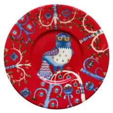 IITTALA Taika 咖啡與卡布奇諾杯碟 15cm 1012486, 紅色, 1個