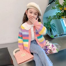 Arbe 女童雨天針織外套