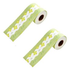 언헤브 패턴 다용도 방수 테이프 07 네잎클로버 8 x 280 cm, 2개