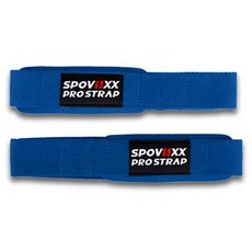 SPOVIIXX 防滑專業重量訓練拉力帶 雙手組, 藍色, 1套