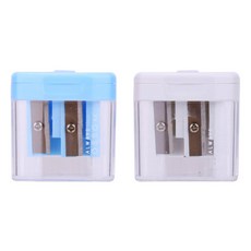 Black Tree 雙孔便攜式削鉛筆機, 隨機出貨, 2個