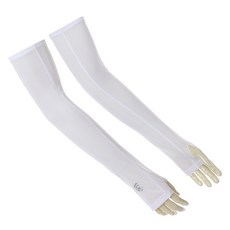 Cleveland GOLF 克里夫蘭高爾夫男士防紫外線冷卻手套高爾夫球臂 Toshi 兩者磨損套裝 CGMHC32186WH, 白色, 1組