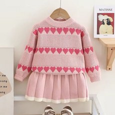 Arbe 女童迷你愛心上下裝套組