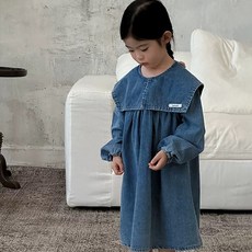 Arbe 女童必備款丹寧連身裙