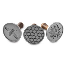 NORDIC WARE 諾迪威 蜜蜂餅乾壓模3件組, 木質, 1套