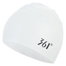 361 矽膠泳帽, 1個, 白色