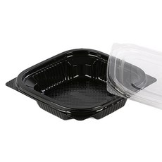 小菜容器 迷你正方形 2號 黑色, 1個, 100入