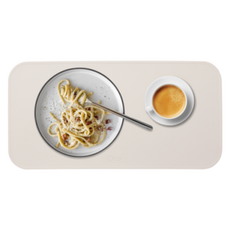 Diar 鉑金矽膠防水早午餐餐墊, 1個, 燕麥米色, 39 x 19.5 cm
