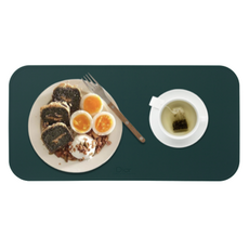디아르 플래티넘 실리콘 방수 브런치 식탁매트, 다크그린, 39 x 19.5 cm, 1개