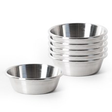 The Nine 韓國產 304不鏽鋼小菜碟 1號 6cm, 單一顏色, 6個