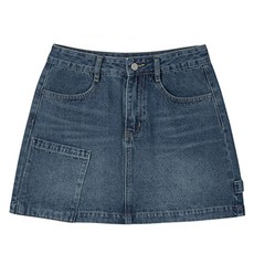 랩 사각포켓 데님 스커트 AQ3DS861