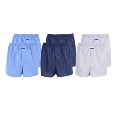 페리힐즈 순면 분리형 트렁크팬티 2매 케이스 블루 2p + 그레이 2p + 네이비 2p 세트