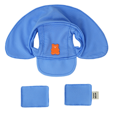 퍼피갤러리 반려동물 젤리베어 쿨링 썬햇 모자, 로얄블루, 1개