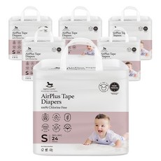 Applecrumby 嬰幼兒用頂級尿布 New Original 膠帶型 男女通用 3~5kg, 小型(S), 144張