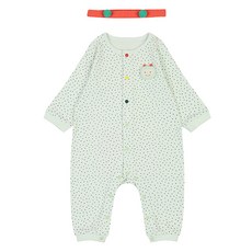 ETTOI 兒童Billo棉質連身衣+髮帶套組