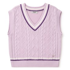 renoma kids 女童寬鬆版麻花針織背心 R2431K4531