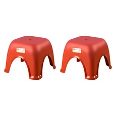 JUNBI浴室沐浴椅 2入, 紅色