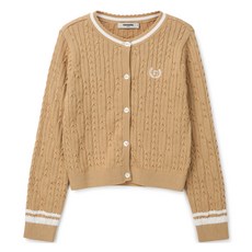 renoma kids 女童變形麻花針織開襟衫 R2431K4511