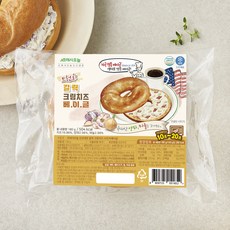 프레시오늘 신선냉장 갈릭 크림치즈 브런치베이글, 180g, 1개입, 1개
