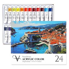 凡戴克專家用壓克力顏料組, 12ml, 24色