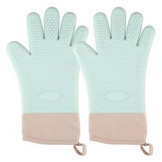 플라라 하트 실리콘 오븐장갑, 민트, 2개