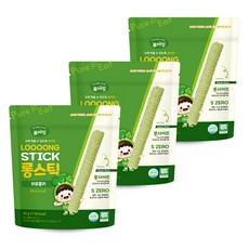 Pure Eat 孩童糙米棒, 3包, 30g, 花椰菜口味